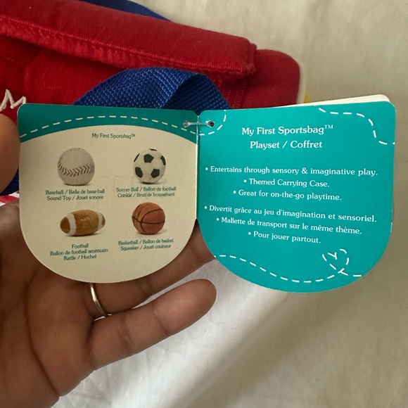 Gund My First Sports Bag - Red and Blue - Picture 5 of 5